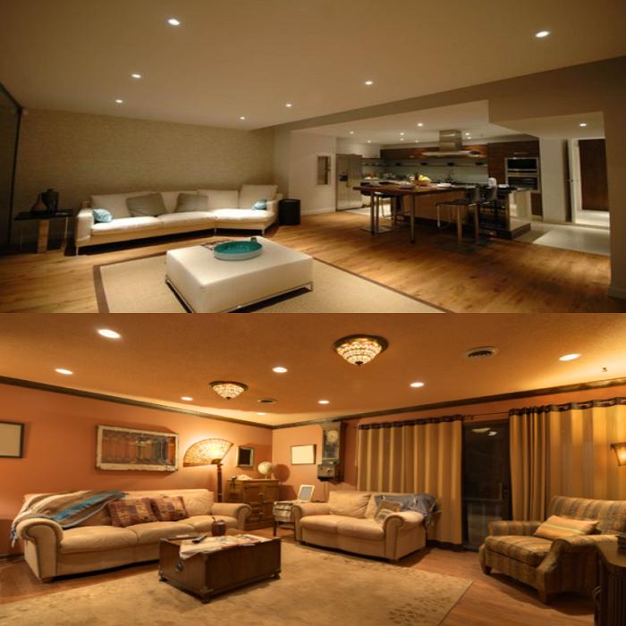 HP LED LIGHTING 7 W Round LED Panel Lights Recessed Mounted_3