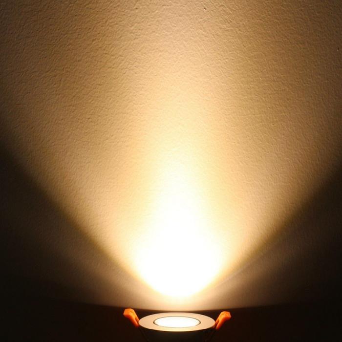HP LED LIGHTING 7 W Round LED Panel Lights Recessed Mounted_2
