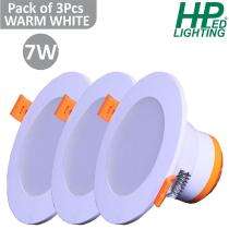 HP LED LIGHTING 7 W Round LED Panel Lights Recessed Mounted_0