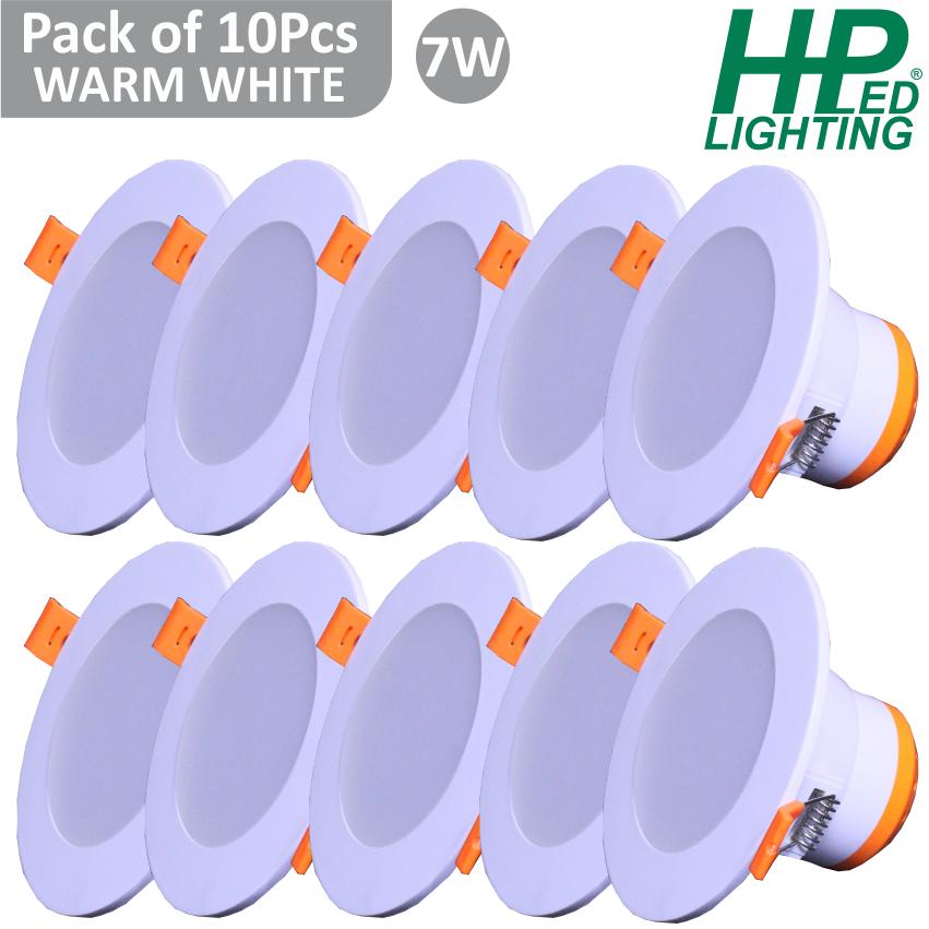 Buy HP LED LIGHTING 7 W Round LED Panel Lights Recessed Mounted online ...