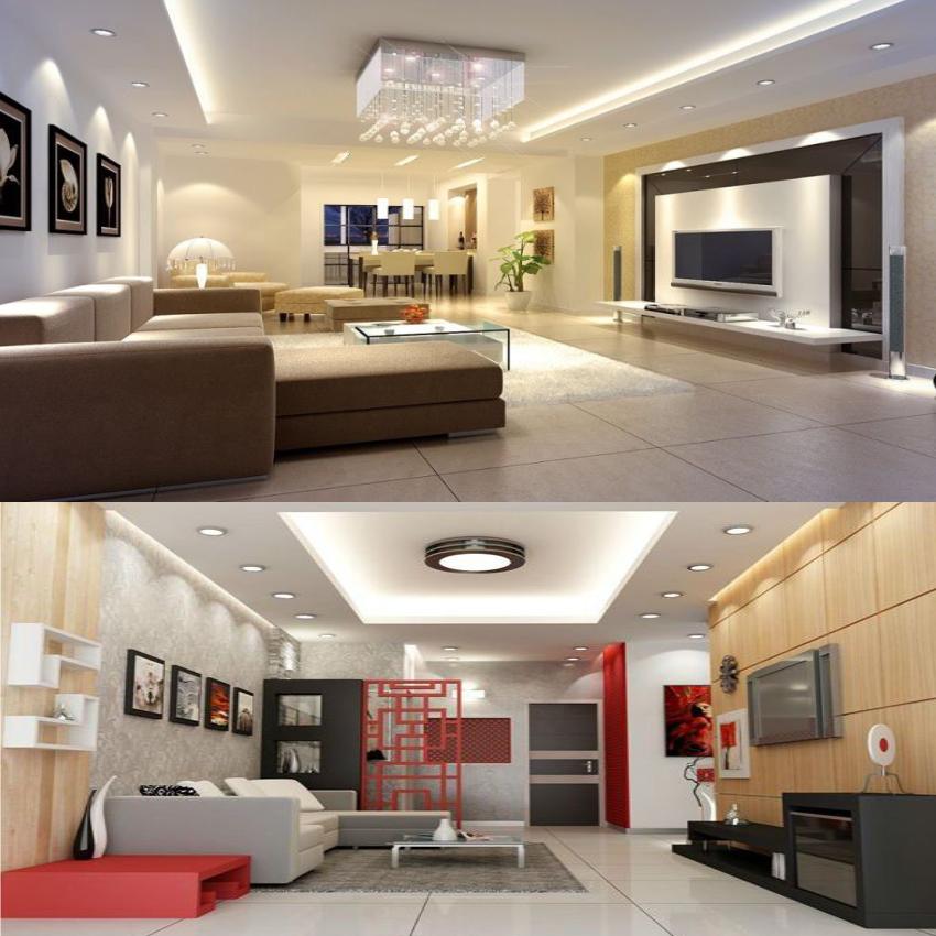 HP LED LIGHTING 7 W Round LED Panel Lights Recessed Mounted_3