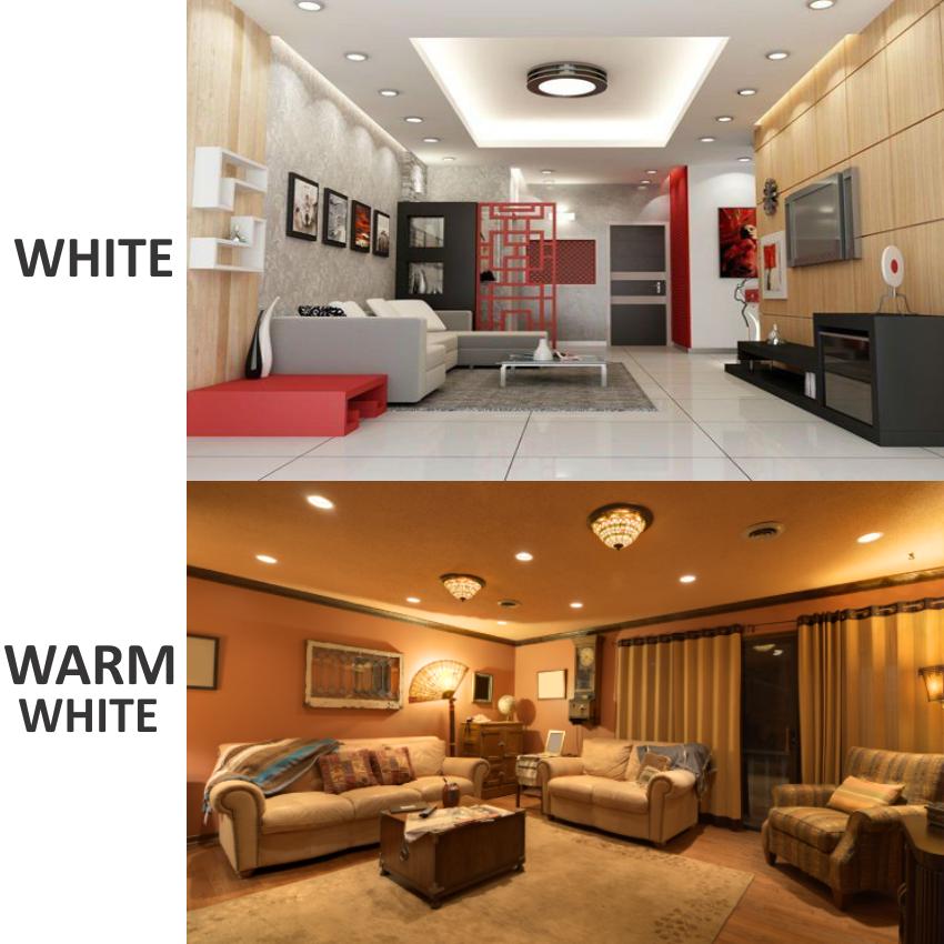 HP LED LIGHTING 7 W Round LED Panel Lights Recessed Mounted_3