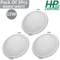 HP LED LIGHTING 15 W Round LED Panel Lights Recessed Mounted_0
