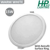 HP LED LIGHTING 15 W Round LED Panel Lights Recessed Mounted_0
