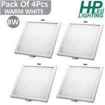 HP LED LIGHTING 8 W Square LED Panel Lights Recessed Mounted_0