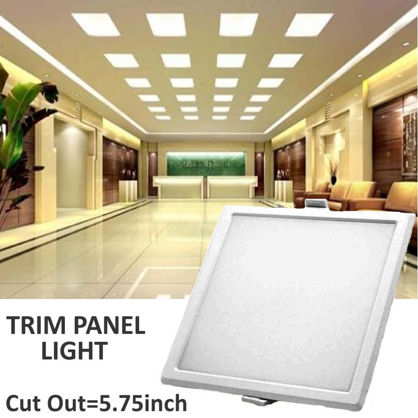 HP LED LIGHTING 15 W Square LED Panel Lights Recessed Mounted_1