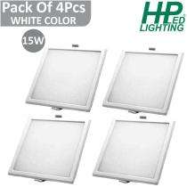 HP LED LIGHTING 15 W Square LED Panel Lights Recessed Mounted_0