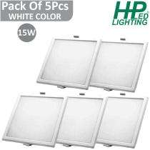 HP LED LIGHTING 15 W Square LED Panel Lights Recessed Mounted_0