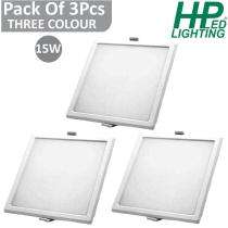 HP LED LIGHTING 15 W Square LED Panel Lights Recessed Mounted_0