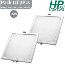 HP LED LIGHTING 15 W Square LED Panel Lights Recessed Mounted_0