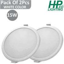 HP LED LIGHTING 15 W Round LED Panel Lights Recessed Mounted_0