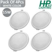 HP LED LIGHTING 15 W Round LED Panel Lights Recessed Mounted_0