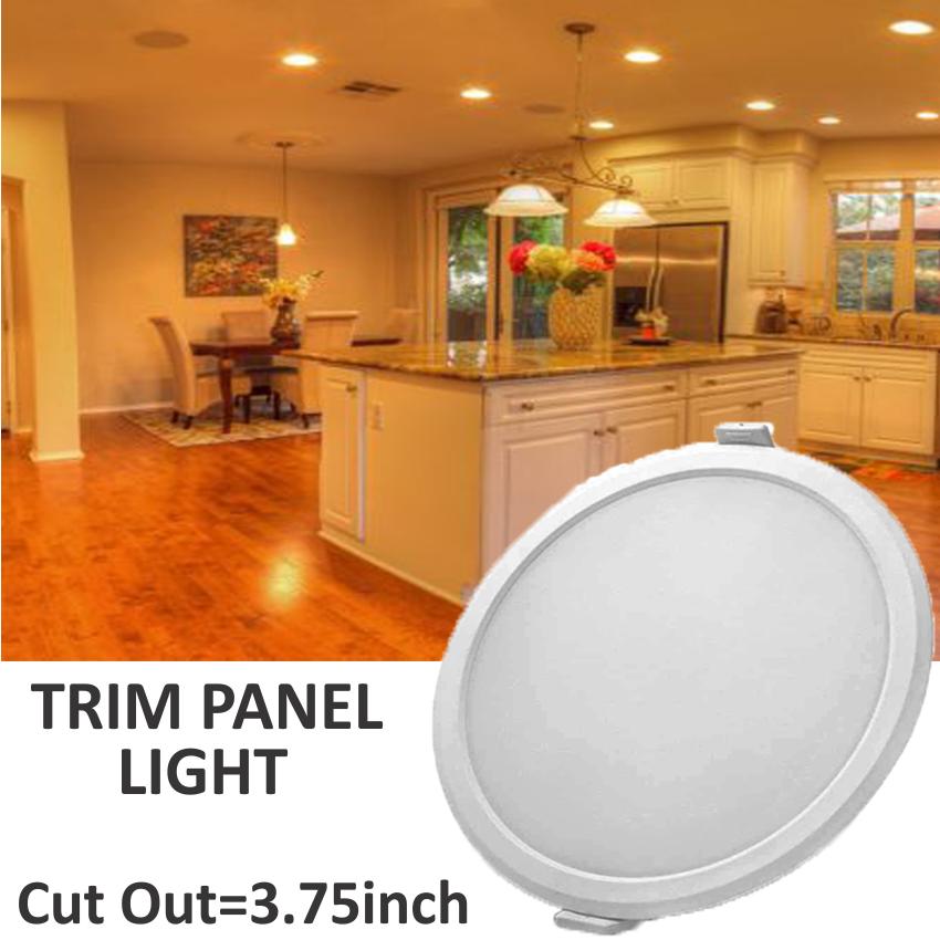 HP LED LIGHTING 8 W Round LED Panel Lights Recessed Mounted_1