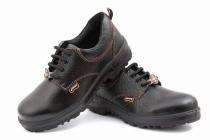 Suede Leather Steel Toe Safety Shoes Black_0