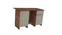 PAPILLON Executive Office Tables Brown Pre Laminated Particle Wood_0