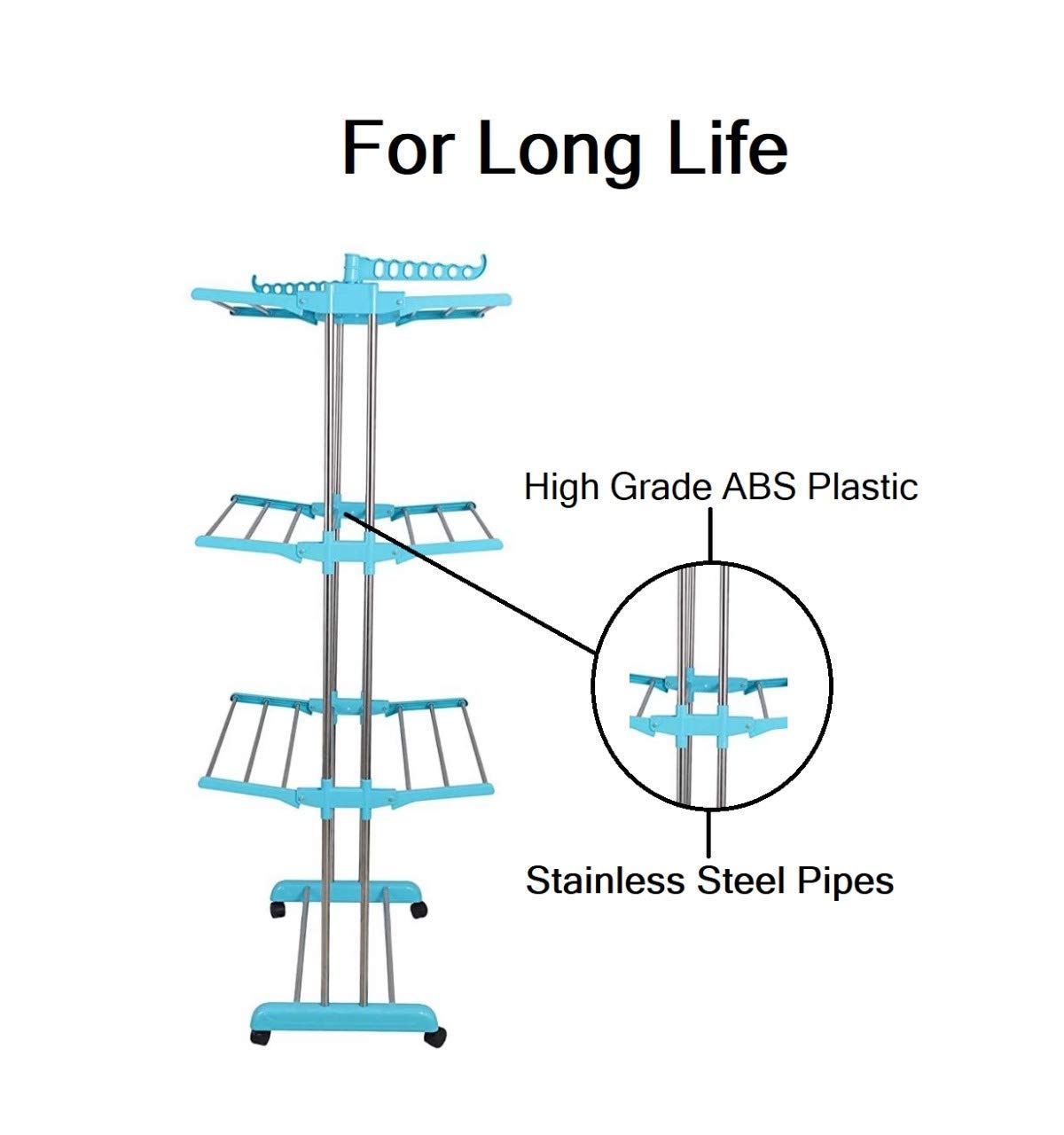 SAMANVAY 8888 Towel Rack 460x330 mm Stainless steel_3