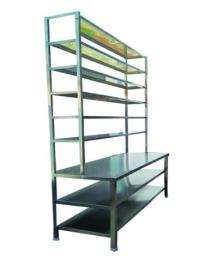 ASV Stainless Steel Angle Frame 10 Layers Industrial Racks 6 - 10 ft_0