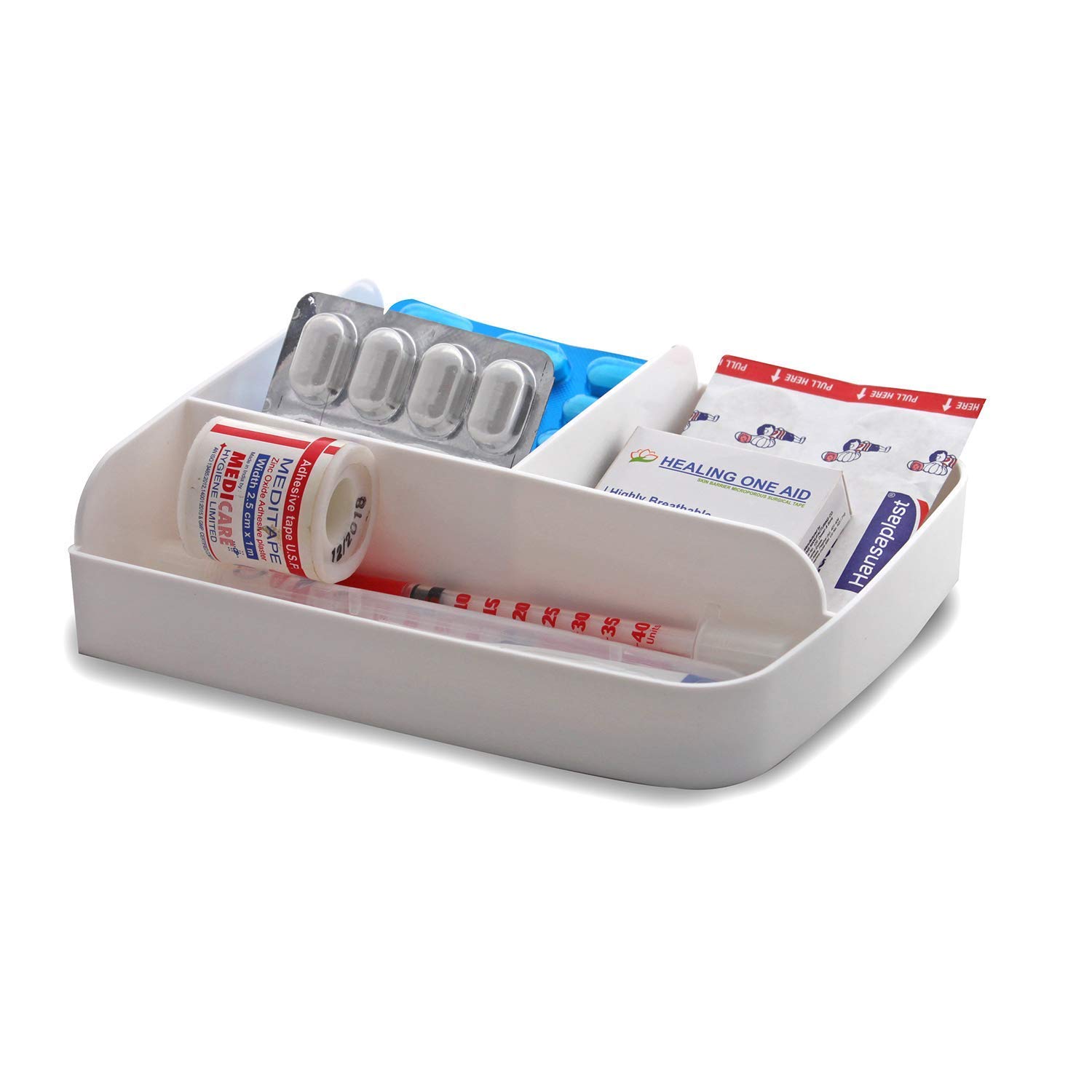 DK Home 2 x 12 x 6 mm White First Aid Box_3