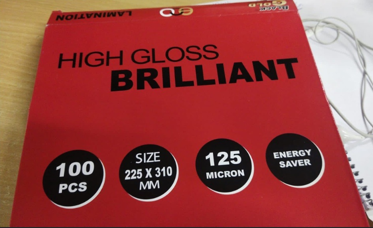 A4 125 Microns Lamination Sheet 225 x 310 mm Transparent_1