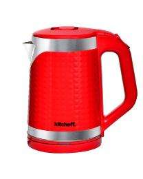 Kitchoff KIT1906 R 1.7 Ltr Stainless Steel & Plastic Electric Kettle 1500 Watt_0