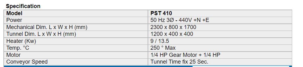 ADVANCE PACKAGING PST 410 Heat Shrink Automatic 4.5 kW 2000 piece/hr Packaging Machine_1