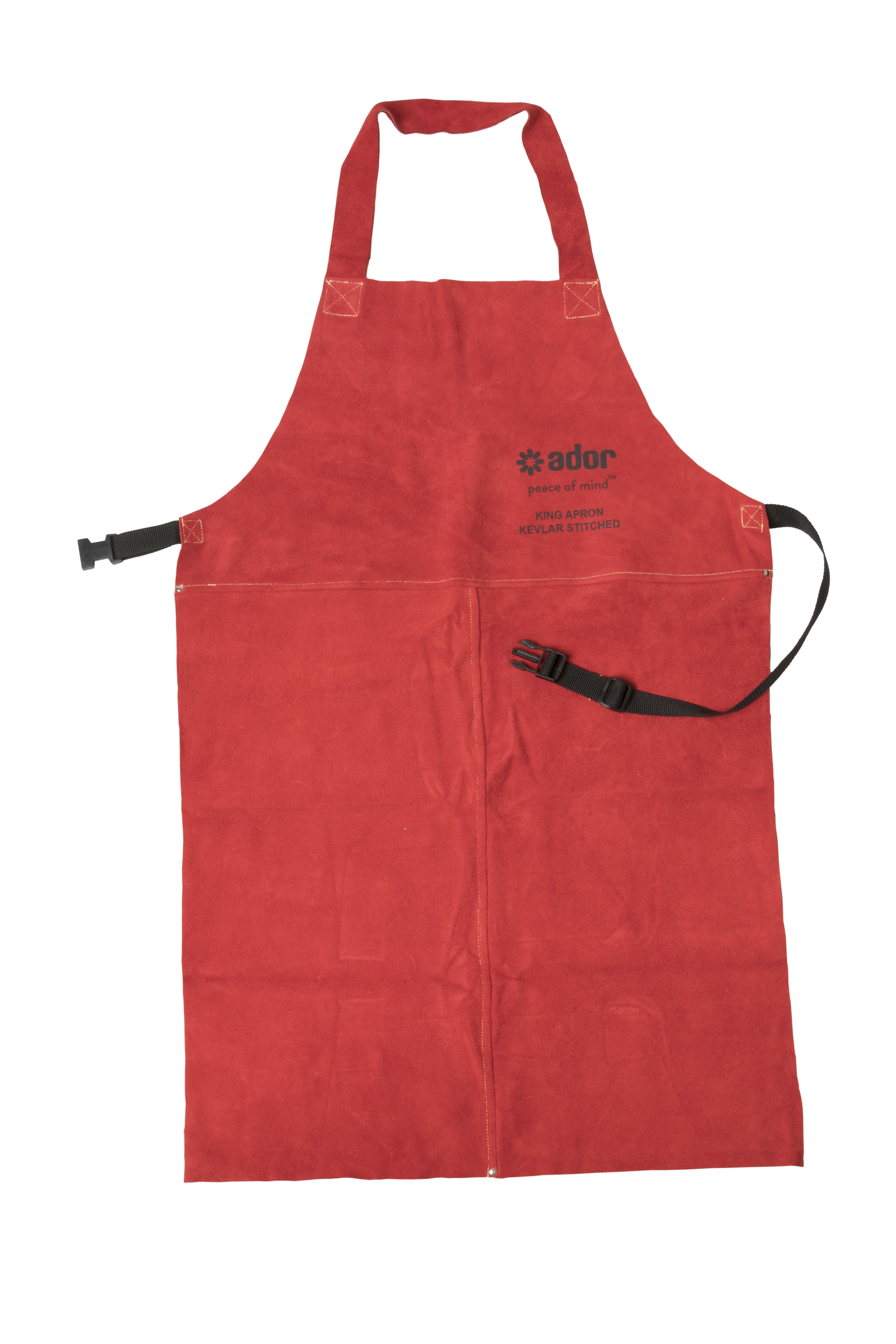 Buy ADOR Chrome Leather Aprons 600 x 900 mm Red online at best rates in