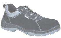 Suede Leather Steel Toe Safety Shoes Black_0