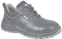 CG Leather Rubber Toe Safety Shoes Black_0