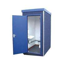 USL SOLUTIONS Mild Steel 7 ft Portable Toilet Cabin White_0