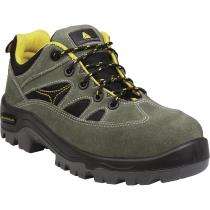 DELTAPLUS PERTUIS3 S1P SRC Split Suede Leather Plain Toe Safety Shoes Green_0