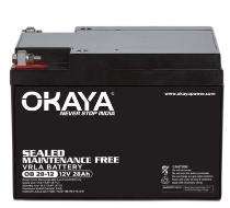 OKAYA VRLA Tubular 12 V 28 Ah Lead Acid Batteries_0