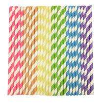 Straight Paper Disposable Straws 20 cm Multicolour_0
