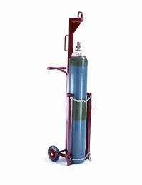 Patel 250 kg Single Wheeled Cylinder Trolley 152 oxygen 250 mm x 50 mm_0