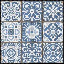 CERA Moroccan 148.5 x 600 mm Blue Matt Ceramic Tile_0