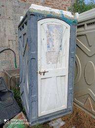 Eco Loo FRP 7 ft Portable Toilet Cabin Blue and White_0