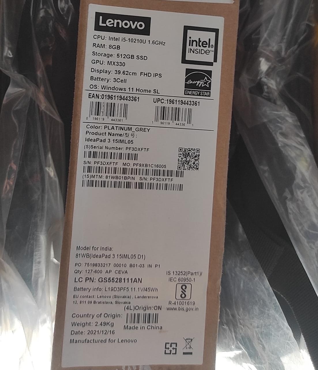 Lenovo Laptop IdeaPad 3 15IML05 39.62 cm_2