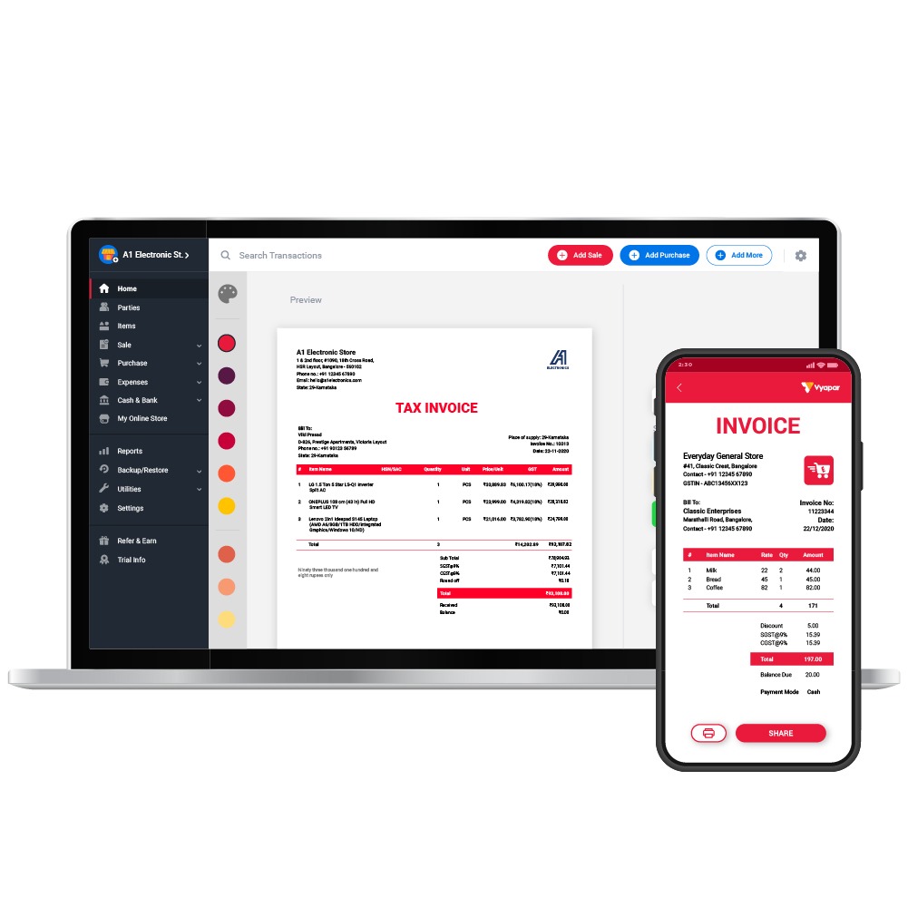 Vyapar 8.6.2 Accounting Software 1 Year, 3 Years_1