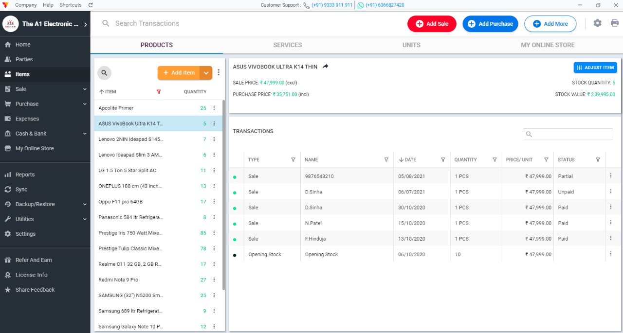 Vyapar 8.6.2 Accounting Software 1 Year, 3 Years_4