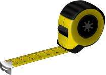 1 inch ABS Plastic, Steel Measuring Tapes 10 m Yellow_0