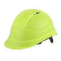 Karam Polypropylene Copolymer Fluorescent Green Air Ventilated Safety Helmets_0