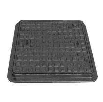 JAGANNATH Solid Top Manhole Cover Grey Iron GG20, GG25 Black Bitumen Painted 560 x 560 mm_0