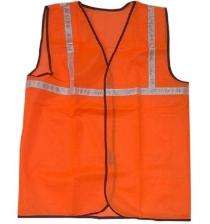 Polyethylene Safety Jackets L Without Sleeves Orange_0