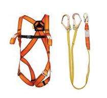 Nylon Full Body Simple Hook Double Rope Safety Harness XL_0
