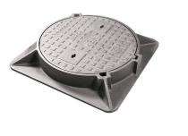 JAGANNATH Solid Top Manhole Cover Cast Iron IS 210 Black Bitumen Painted 600 mm Dia_0