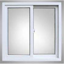 CAMBRIDGE EUROTECH Sliding 2 Track 2 Panel White uPVC Window 6 x 4 ft_0