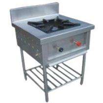 K star B01 One Burner Commercial Gas Stove Stainless Steel Silver_0