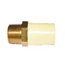 Kisan 3/4 x 1/2 inch CPVC and Brass Adaptors Male Brass Threaded_0