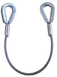 MHTA 1 m Plain Eye/Thimble End Wire Rope Sling 190 - 500 kg_1