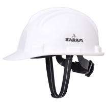 Plastic White Ratchet Safety Helmets_0