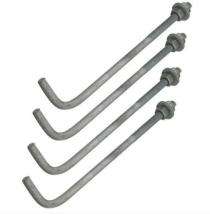 Mild Steel Foundation Bolts J Shape 0.5 in_0